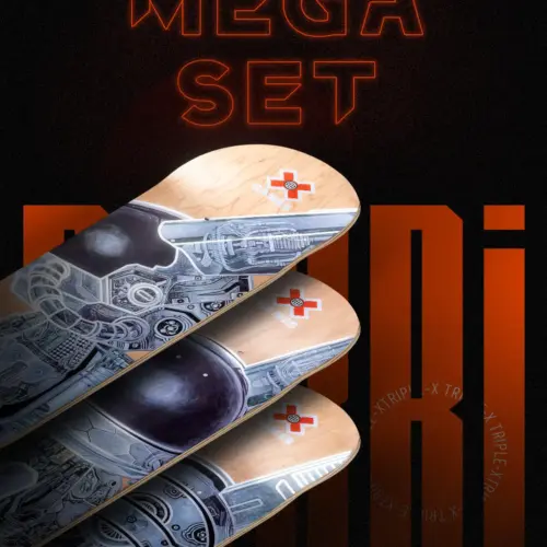 Robbi games china triple x skateboard (mega set) product image 1